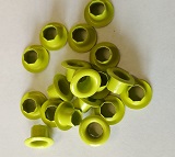 Průchodka žlutozelená 5,5 x 6x 10 mm - 10 ks