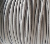 Klobouková guma 3 mm kulatá - světle šedá