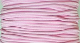 Klobouková guma 3 mm kulatá -sv.růžová