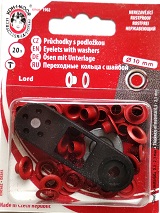 Průchodka červená 5,5 x 5x 10 mm-karta