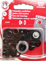 Průchodka černý nikl 5,5 x 5x 10 mm-karta